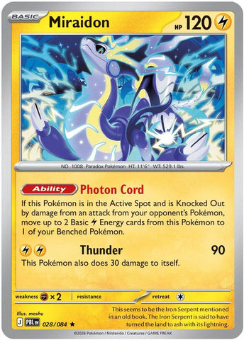 Miraidon (028/084) (Deck Exclusive) [Mega Evolution: Pitch Black]