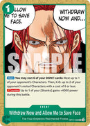 Withdraw Now and Allow Me to Save Face [The World's Strongest Warriors]