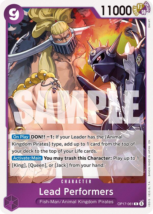 Lead Performers [The World's Strongest Warriors]