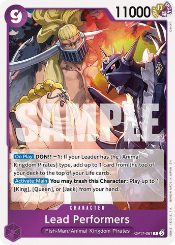 Lead Performers [The World's Strongest Warriors]