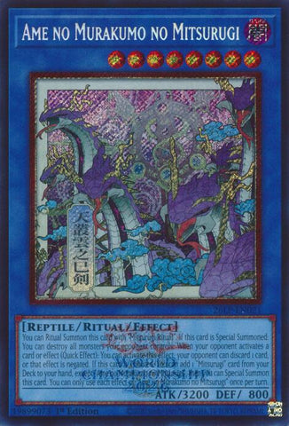 Ame no Murakumo no Mitsurugi (Alternate Art) [26LP-EN021] Secret Rare