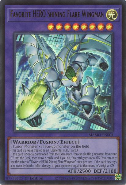 Favorite HERO Shining Flare Wingman [MAMO-EN004] Ultra Rare