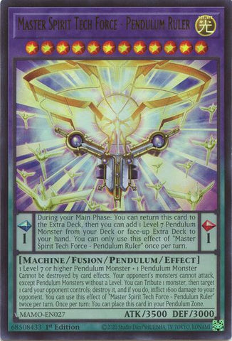 Master Spirit Tech Force - Pendulum Ruler [MAMO-EN027] Ultra Rare