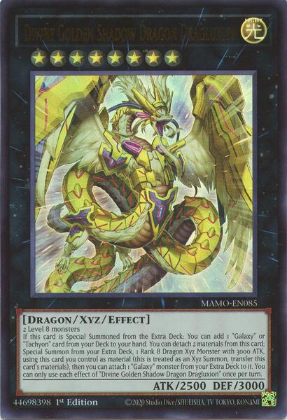 Divine Golden Shadow Dragon Dragluxion [MAMO-EN085] Ultra Rare
