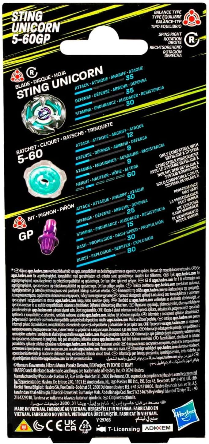 Beyblade X - Sting Unicorn 5-60GP