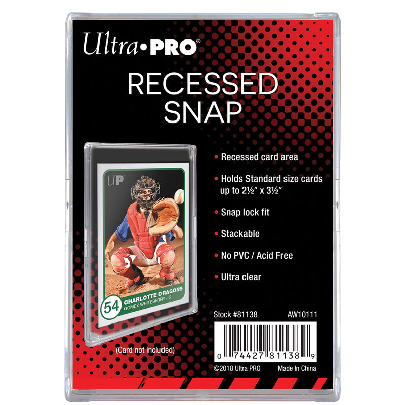 Ultra PRO: Card Holder - Recessed Snap