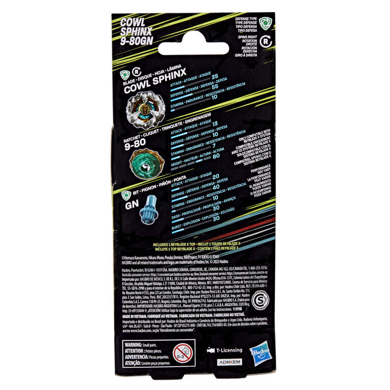 Beyblade X - Cowl Sphinx 9-80GN