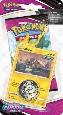 Pokemon - Sword & Shield: Fusion Strike - Single Pack Blister (Blitzle)
