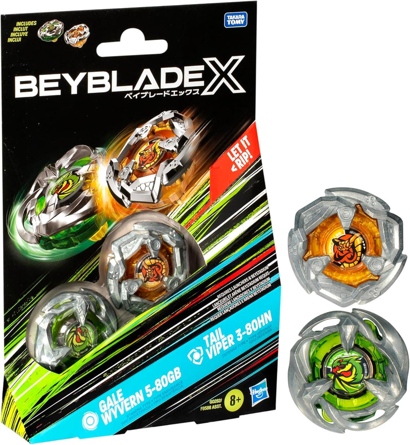 Beyblade X - Gale Wyvern 5-80GB / Tail Viper 3-80HN Dual Pack