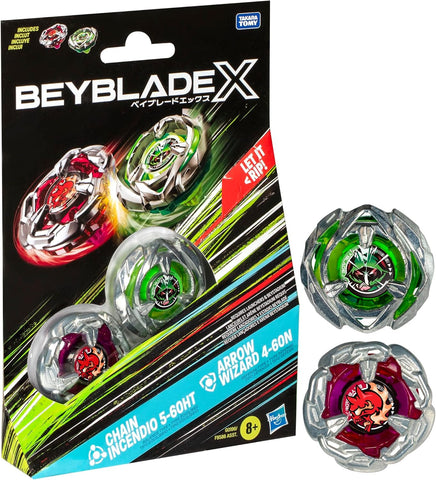 Beyblade X - Chain Incendio 5-60HT / Arrow Wizard 4-60N Dual Pack
