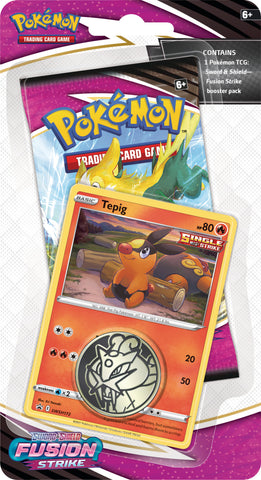 Pokemon - Sword & Shield: Fusion Strike - Single Pack Blister (Tepig)