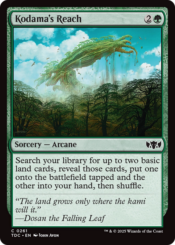 Kodama's Reach [Tarkir: Dragonstorm Commander]