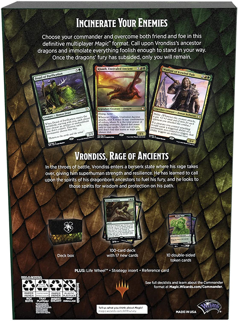 Magic The Gathering - Dungeons & Dragons: Adventures in the Forgotten Realms - Commander Deck (Draconic Rage)