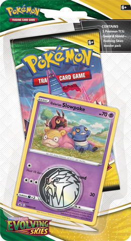 Pokemon - Sword & Shield: Evolving Skies - Single Pack Blister (Galarian Slowpoke)