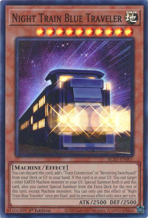 Night Train Blue Traveler [BLZD-EN007] Super Rare