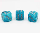 Chessex - 36D6 - Cirrus - Aqua/Silver