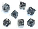 Chessex - 7 Piece - Borealis - Light Smoke/Silver Luminary