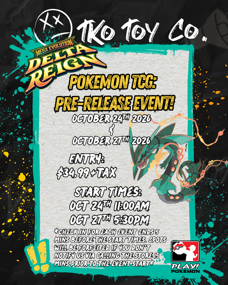 Pokemon - Mega Evolution: Delta Reign Pre-Release - Sealed - Event Ticket