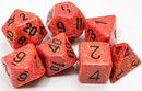 Polyhedral 7-Dice Set (Speckled Fire)