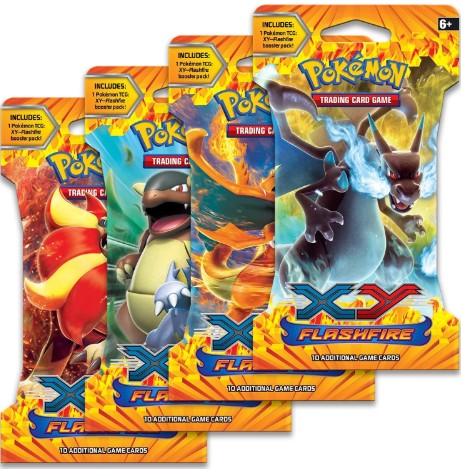Pokémon XY Flashfire sealed Sleeved Booster Pack