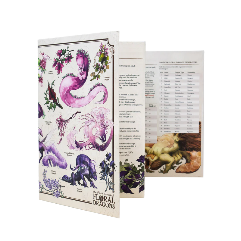 Hitpoint Press: The Field Guide To Floral Dragons - GM Screen
