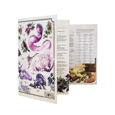 Hitpoint Press: The Field Guide To Floral Dragons - GM Screen