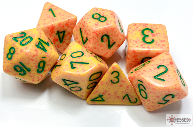 Polyhedral 7-Dice Set (Speckled Lotus)