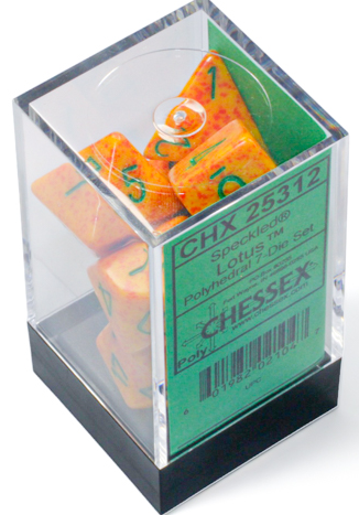 Polyhedral 7-Dice Set (Speckled Lotus)