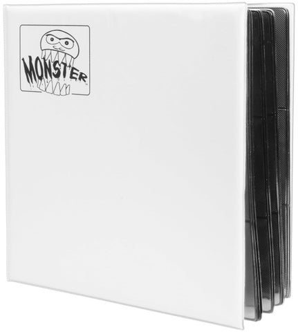 Monster Binder - 12 Pocket - White (Black Pages)