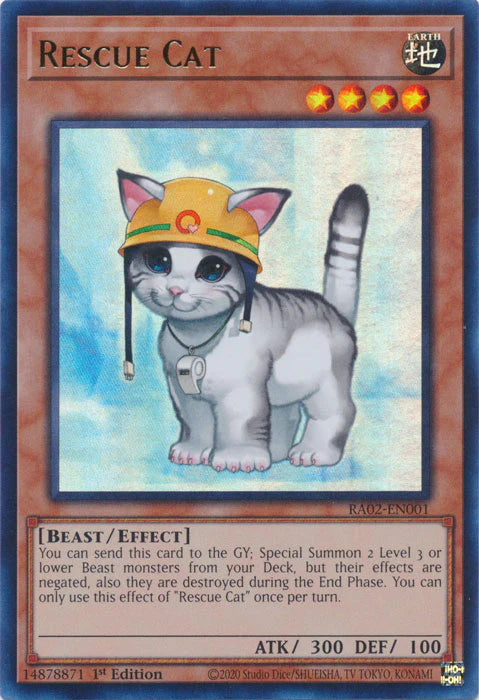 Rescue Cat (UR) [RA02-EN001] Ultra Rare