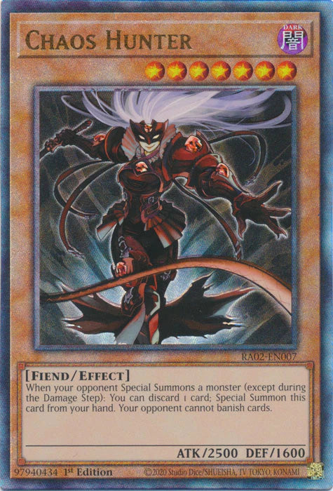 Chaos Hunter (PUR) [RA02-EN007] Prismatic Ultimate Rare