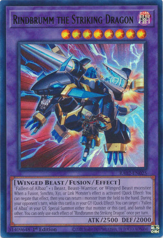 Rindbrumm the Striking Dragon (UR) [RA02-EN025] Ultra Rare