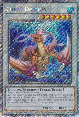 Coral Dragon (Platinum Secret Rare) [RA02-EN031] Platinum Secret Rare