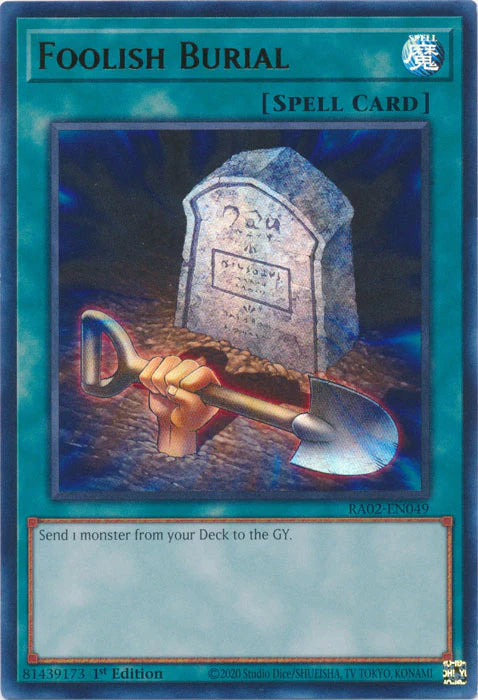 Foolish Burial (UR) [RA02-EN049] Ultra Rare