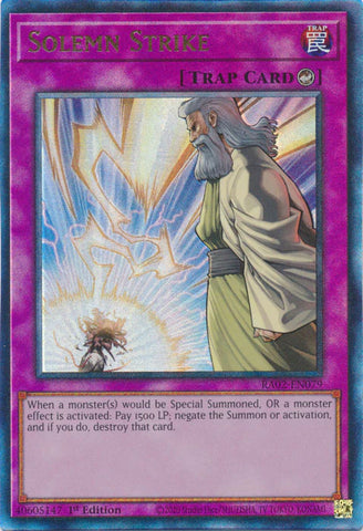 Solemn Strike (PUR) [RA02-EN079] Prismatic Ultimate Rare