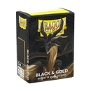 Dragon Shield: Standard 100ct Sleeves - Black and Gold