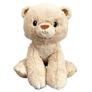 Sitting Animals Beige Bear Plush - 12 In.