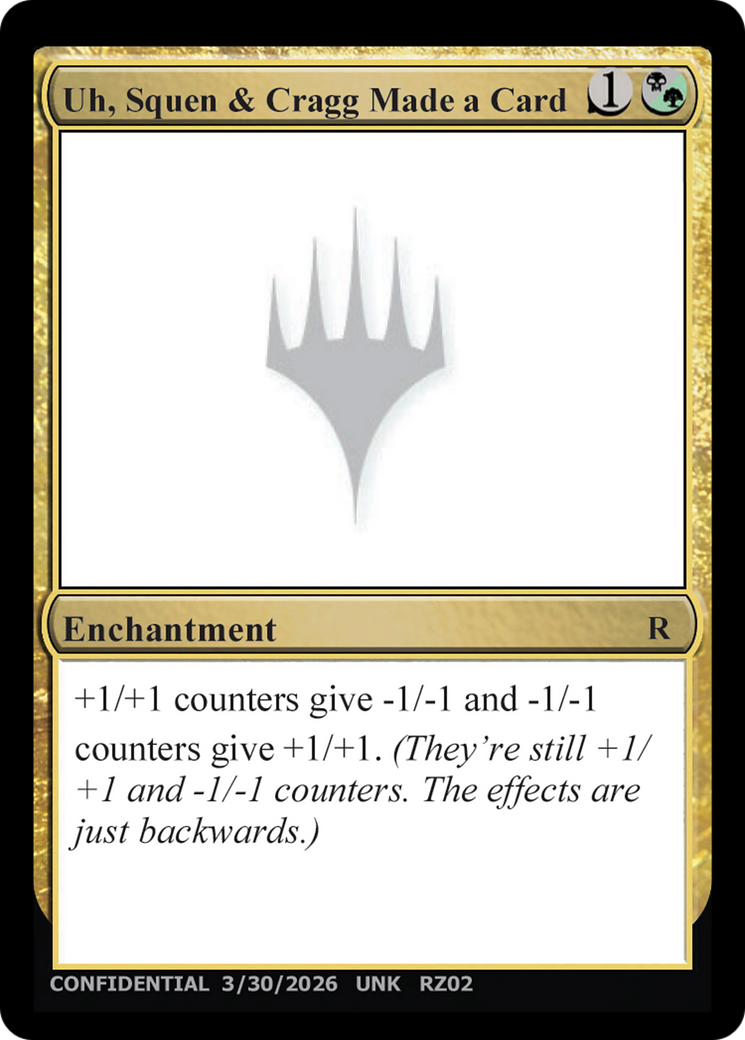 Uh, Squen & Cragg Made a Card [Unknown Event]