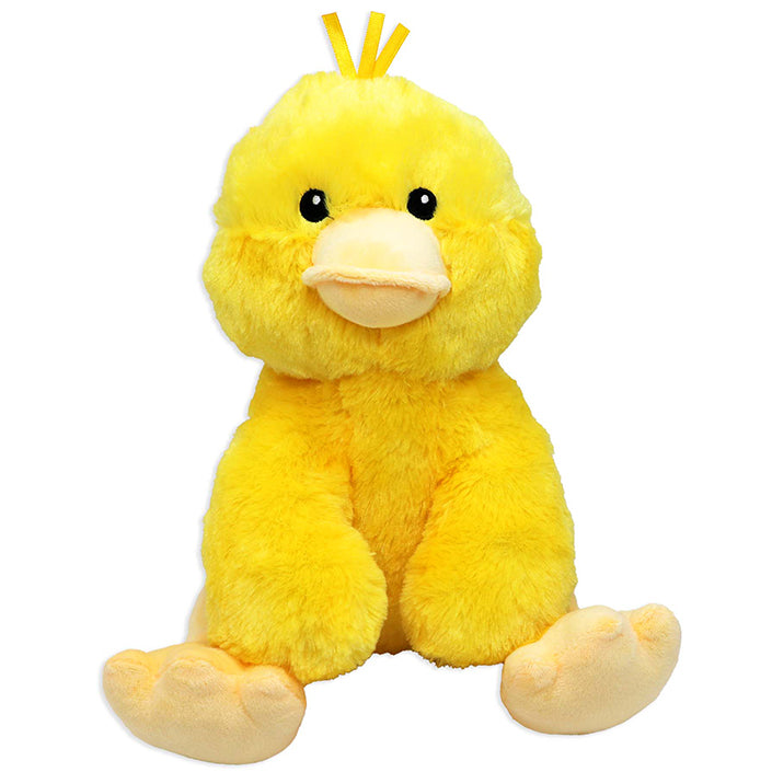 Sitting Animals Yellow Duck Plush - 12 In.