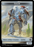 Golem // Plot Double-Sided Token [Outlaws of Thunder Junction: The Big Score Tokens]