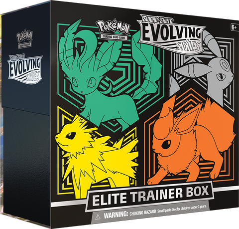 Pokemon - Sword & Shield: Evolving Skies - Elite Trainer Box (Flareon/Jolteon/Umbreon/Leafeon)