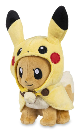 Pikachu Cape - Eevee Poké Plush - 9 In.