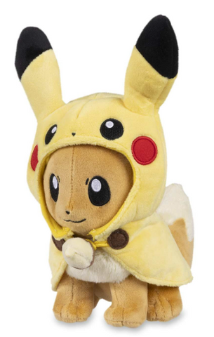Pikachu Cape - Eevee Poké Plush - 9 In.