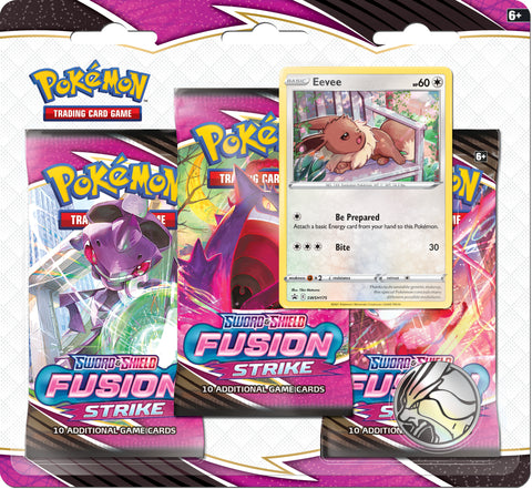 Pokemon - Sword & Shield: Fusion Strike - 3-Pack Blister - Eevee