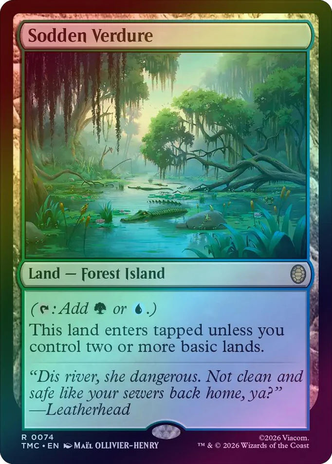Sodden Verdure (Surge Foil) [Teenage Mutant Ninja Turtles Commander]