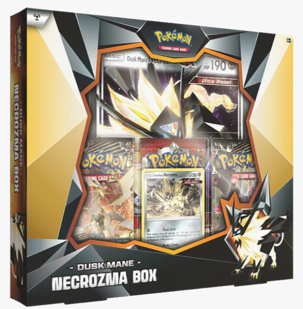 Dusk Mane - Necrozma Box (Crease on the back of the box)