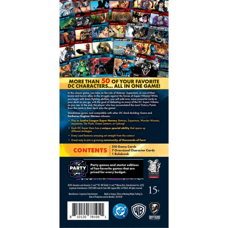 Cryptozoic Entertainment - DC Deck-Building Game Party/Starter Edition