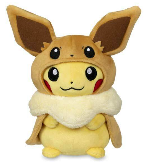Eevee Cape - Pikachu Poké Plush - 9 In.