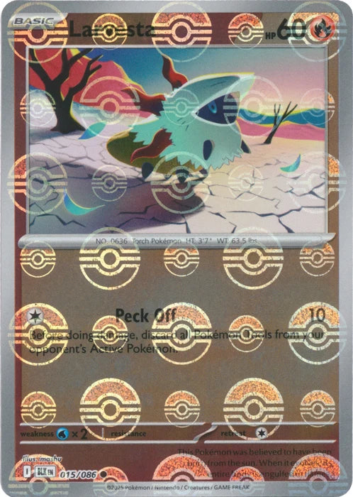 Larvesta (015/086) (Poke Ball Pattern) [Scarlet & Violet: Black Bolt]