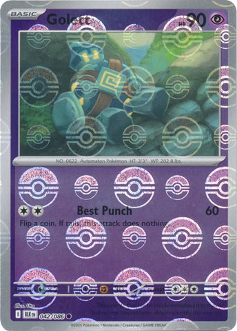Golett (042/086) (Poke Ball Pattern) [Scarlet & Violet: Black Bolt]